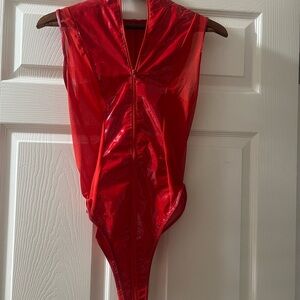 Red Kids One Piece Swimsuit